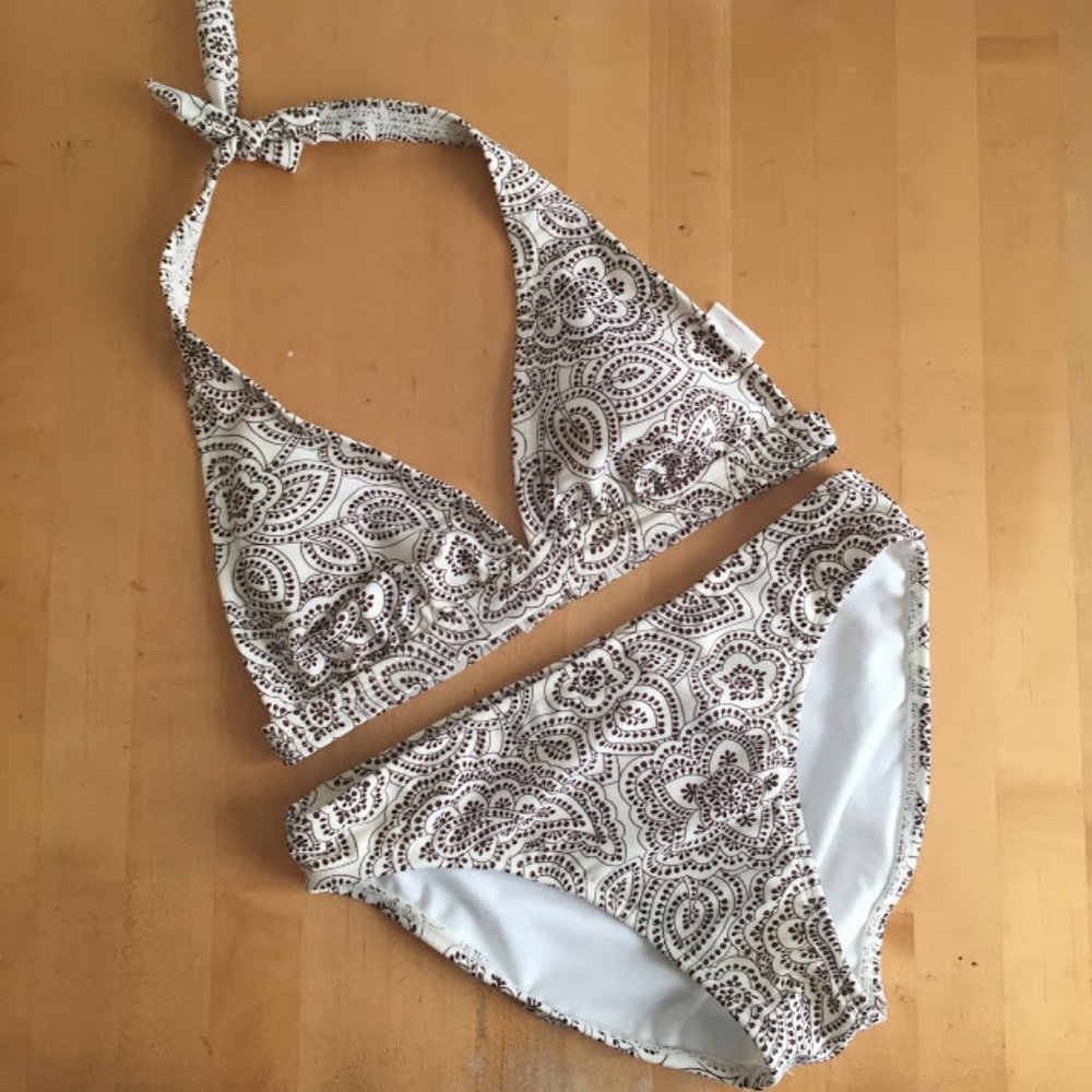 NWT Isaac Mizrahi for Target Henna Cream Bikini S